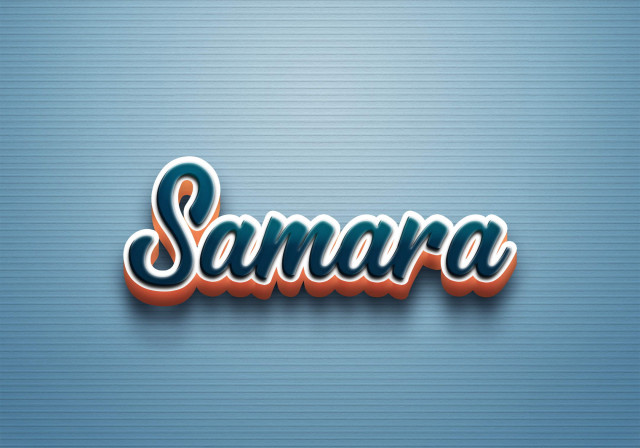 Free photo of Cursive Name DP: Samara