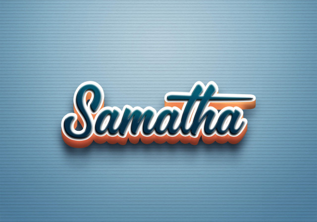 Free photo of Cursive Name DP: Samatha