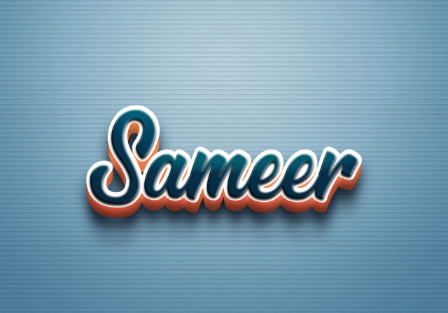 Free photo of Cursive Name DP: Sameer