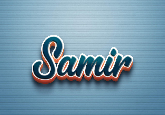 Free photo of Cursive Name DP: Samir