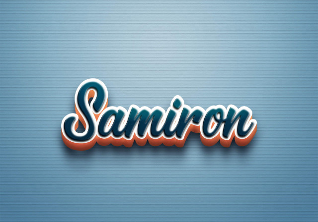 Free photo of Cursive Name DP: Samiron