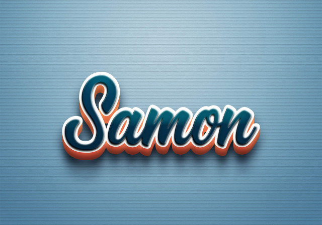 Free photo of Cursive Name DP: Samon