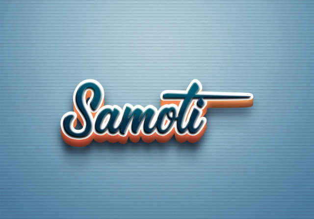 Free photo of Cursive Name DP: Samoti