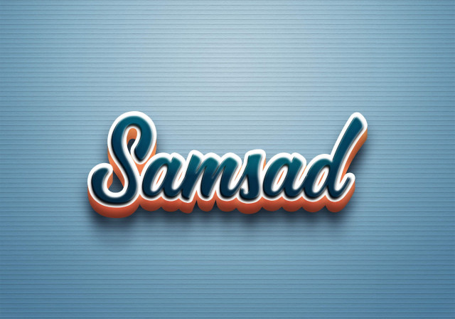 Free photo of Cursive Name DP: Samsad