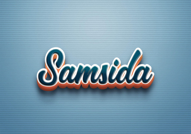 Free photo of Cursive Name DP: Samsida