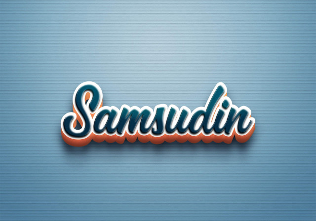 Free photo of Cursive Name DP: Samsudin