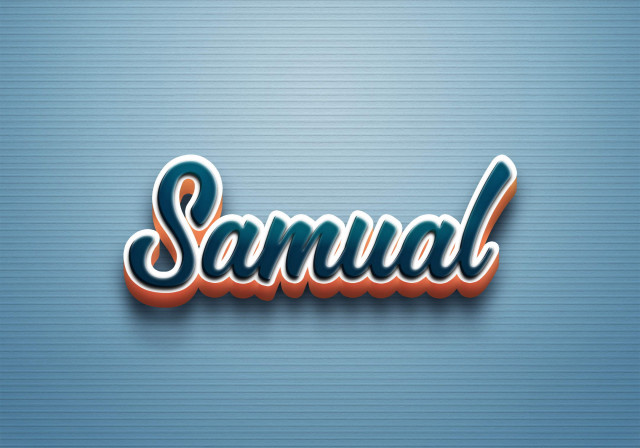 Free photo of Cursive Name DP: Samual