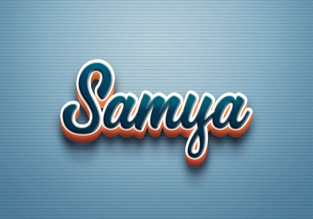 Free photo of Cursive Name DP: Samya