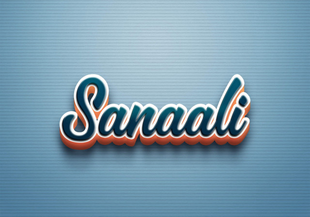 Free photo of Cursive Name DP: Sanaali