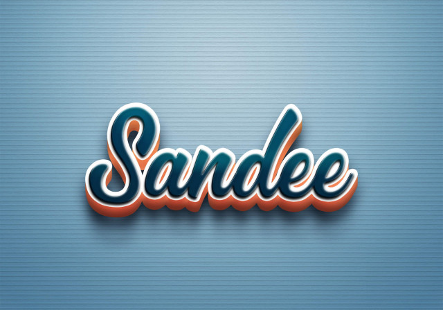 Free photo of Cursive Name DP: Sandee[