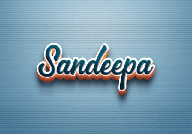 Free photo of Cursive Name DP: Sandeepa