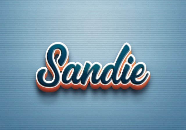 Free photo of Cursive Name DP: Sandie