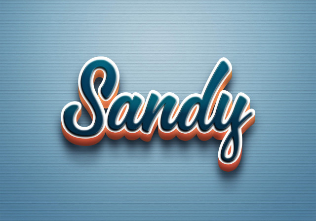 Free photo of Cursive Name DP: Sandy
