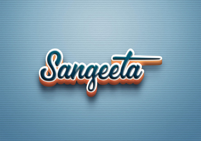Free photo of Cursive Name DP: Sangeeta