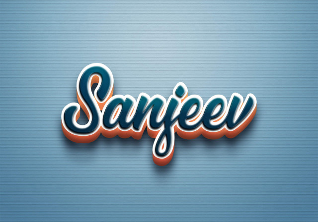 Free photo of Cursive Name DP: Sanjeev