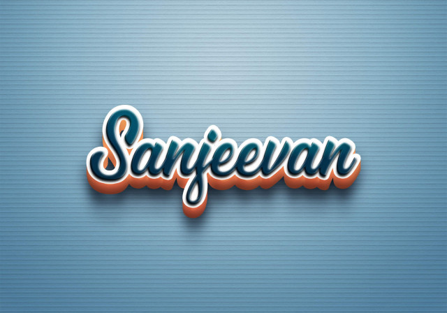 Free photo of Cursive Name DP: Sanjeevan