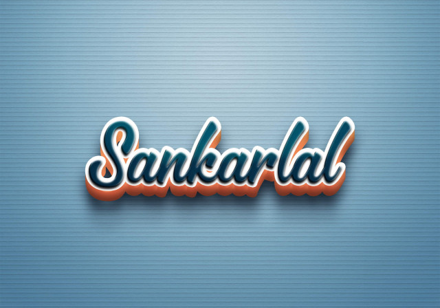 Free photo of Cursive Name DP: Sankarlal