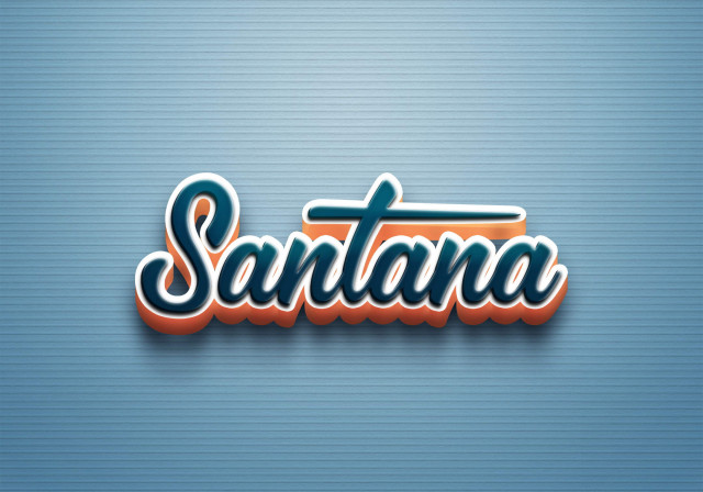 Free photo of Cursive Name DP: Santana