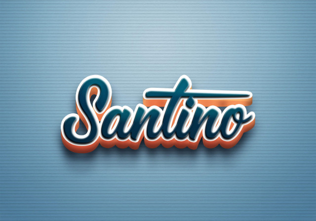 Free photo of Cursive Name DP: Santino