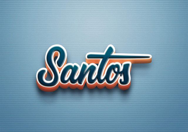 Free photo of Cursive Name DP: Santos