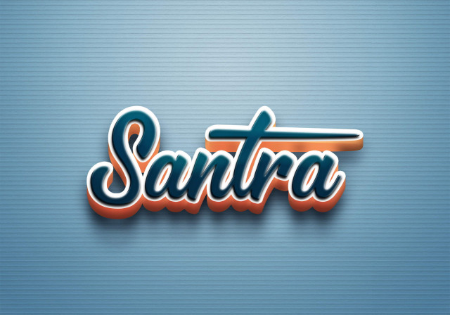 Free photo of Cursive Name DP: Santra