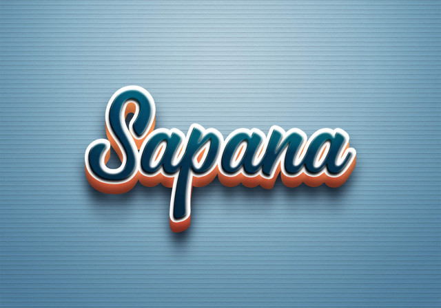 Free photo of Cursive Name DP: Sapana