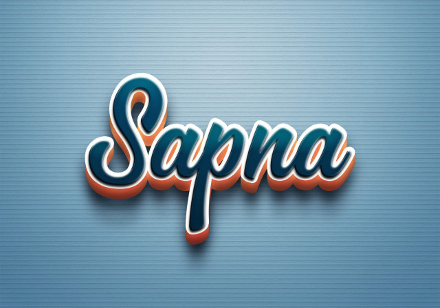 Free photo of Cursive Name DP: Sapna