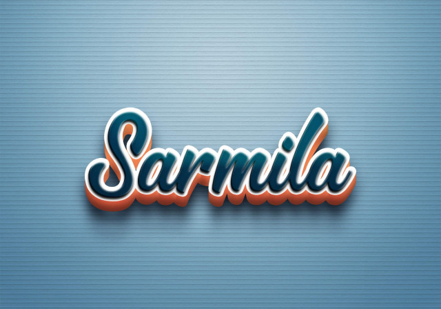 Free photo of Cursive Name DP: Sarmila