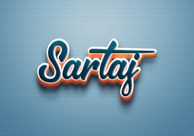 Free photo of Cursive Name DP: Sartaj