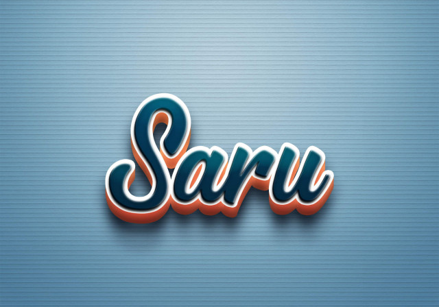 Free photo of Cursive Name DP: Saru