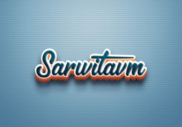 Free photo of Cursive Name DP: Sarwitavm