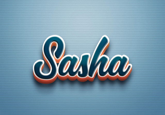 Free photo of Cursive Name DP: Sasha