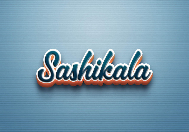 Free photo of Cursive Name DP: Sashikala