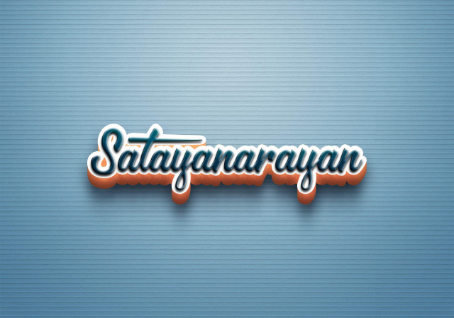 Free photo of Cursive Name DP: Satayanarayan