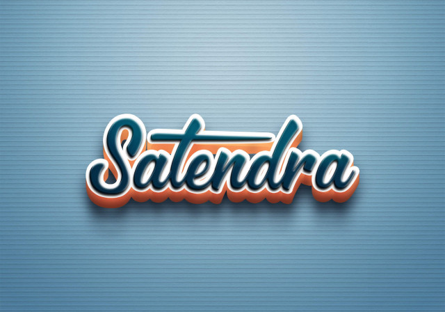 Free photo of Cursive Name DP: Satendra