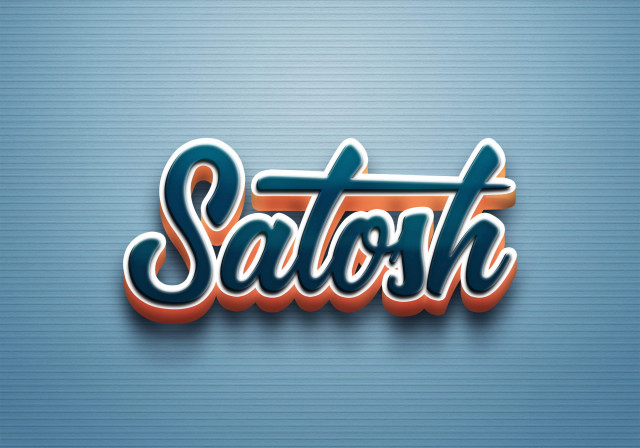 Free photo of Cursive Name DP: Satosh