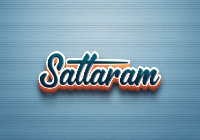 Free photo of Cursive Name DP: Sattaram