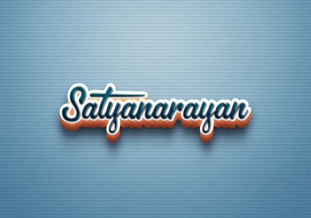 Free photo of Cursive Name DP: Satyanarayan