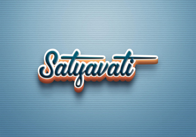 Free photo of Cursive Name DP: Satyavati