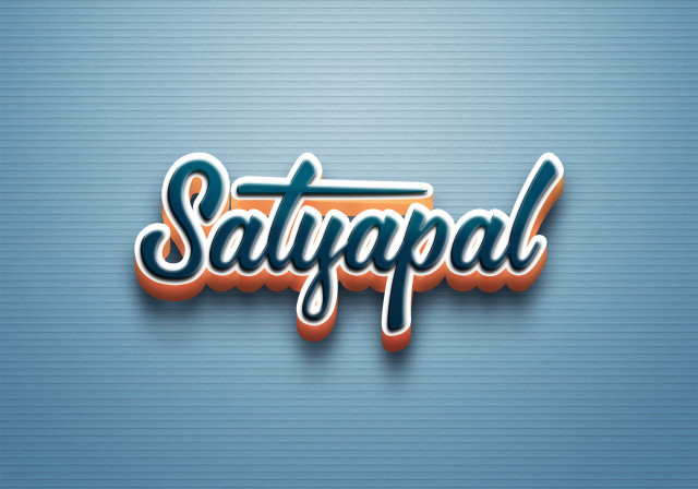 Free photo of Cursive Name DP: Satyapal