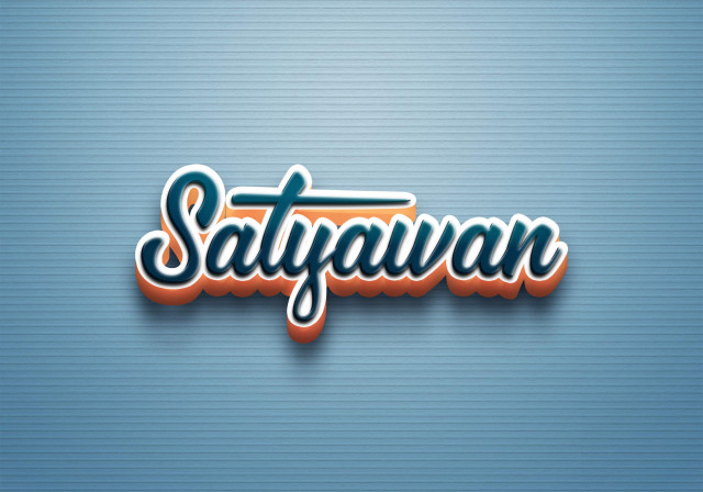 Free photo of Cursive Name DP: Satyawan