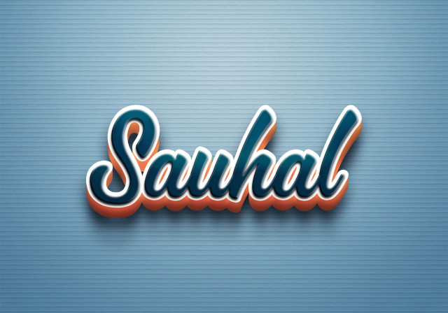 Free photo of Cursive Name DP: Sauhal