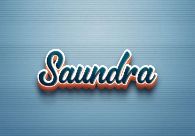 Free photo of Cursive Name DP: Saundra