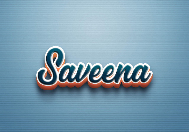 Free photo of Cursive Name DP: Saveena