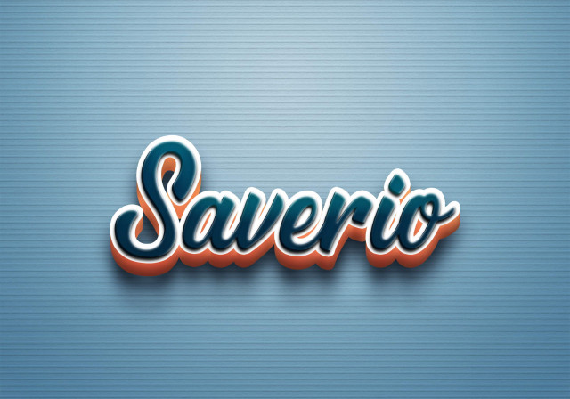 Free photo of Cursive Name DP: Saverio