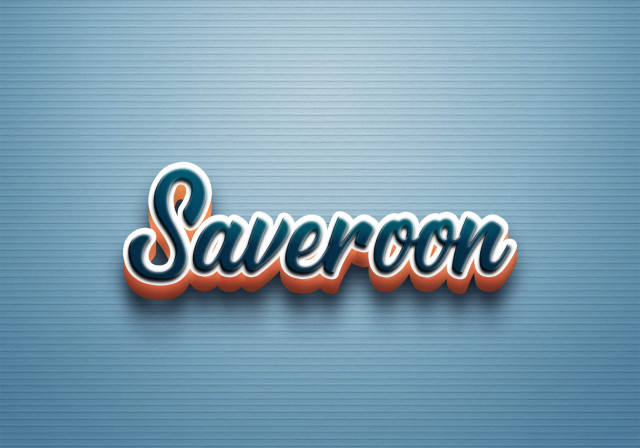 Free photo of Cursive Name DP: Saveroon