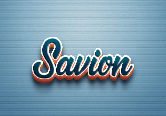 Free photo of Cursive Name DP: Savion