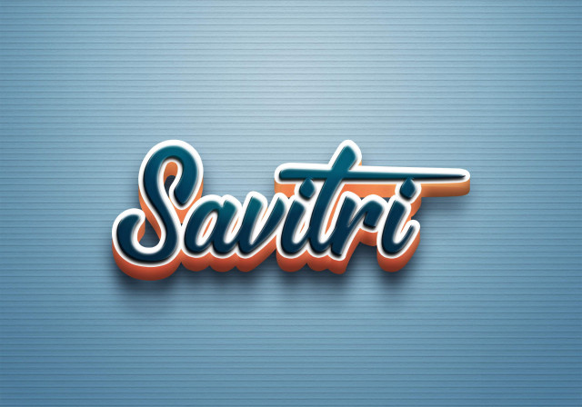 Free photo of Cursive Name DP: Savitri