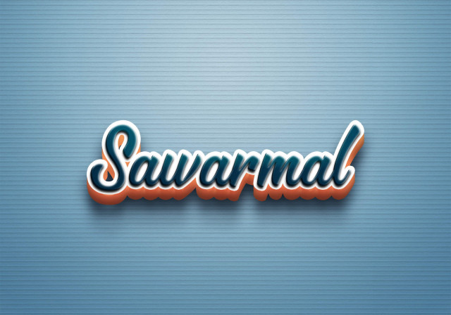 Free photo of Cursive Name DP: Sawarmal