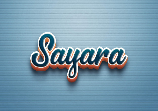 Free photo of Cursive Name DP: Sayara